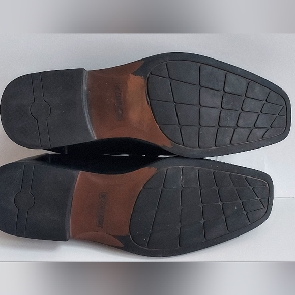 Stacy Adams Cade Bike Toe Black Slip-On Leather Dress Shoes 20126-001 11M - Picture 9 of 11